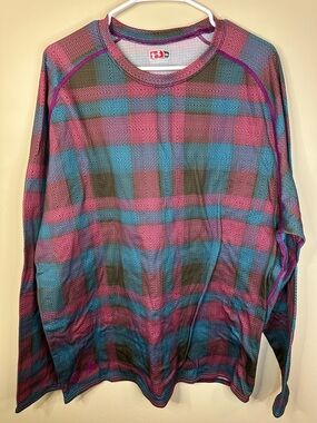 Under Armour Men’s 3XL ColdGear Base Layer Shirt • Plaid Performance Top